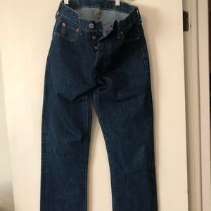Men's Levi 501 button fly jeans 30x34